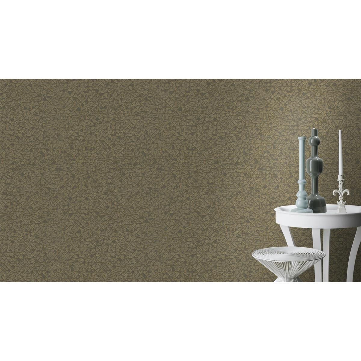 Tapete Culture Grafisch Vinyltapete Gold metallic ansatzfrei 53 cm x 10,05 m