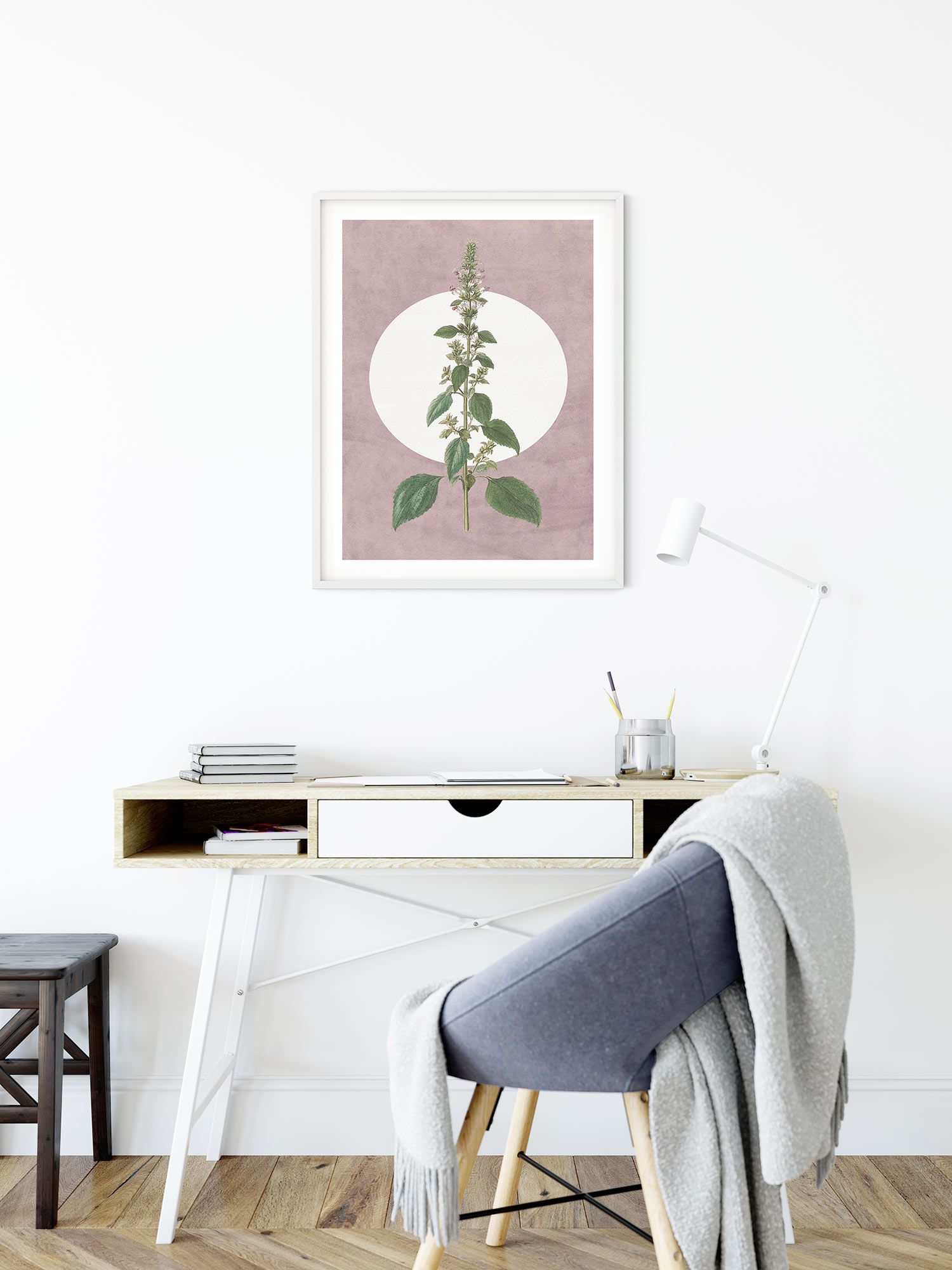 Komar Wandbild - Menthe en Croissance - Größe: 50 x 70 cm