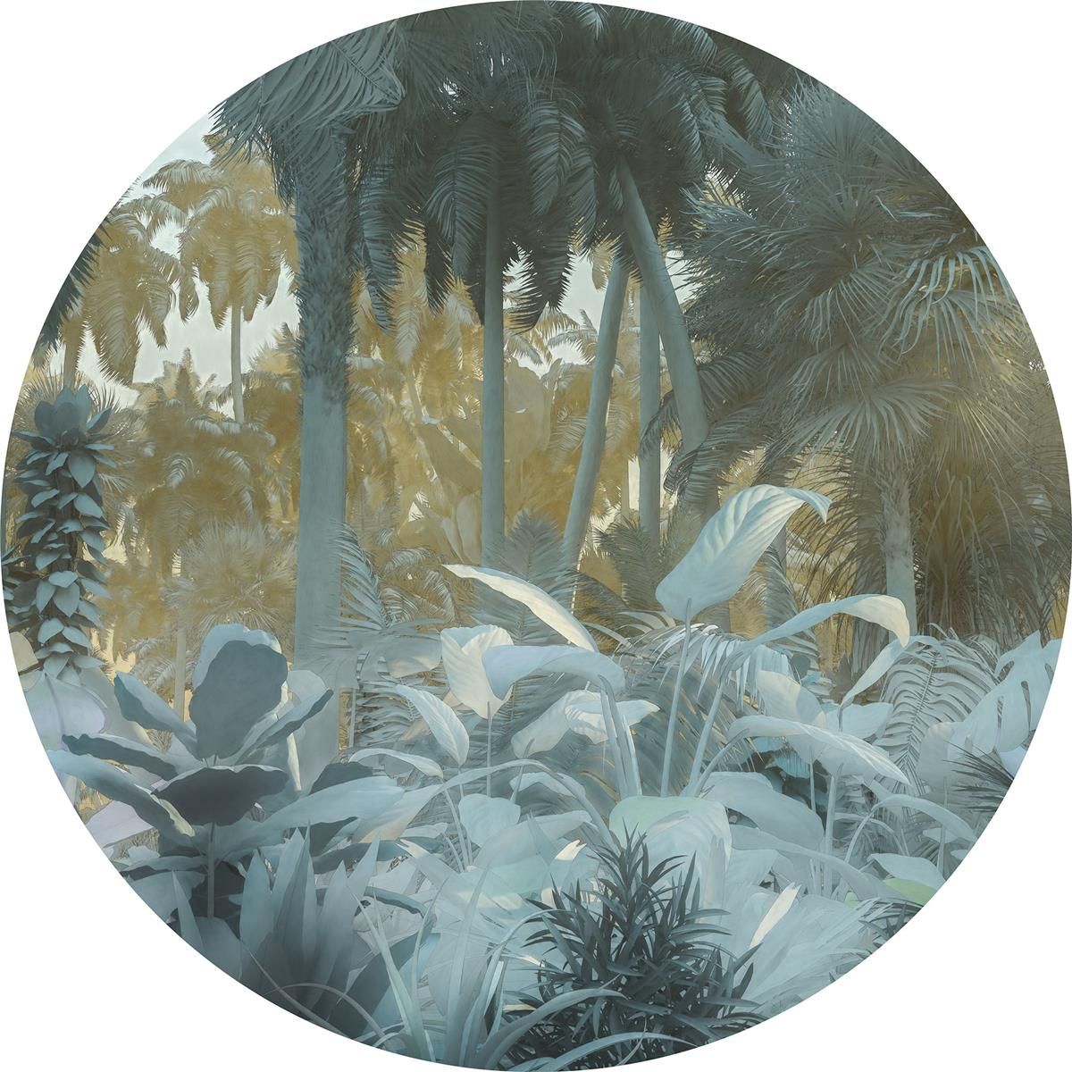 Selbstklebende Vlies Fototapete/Wandtattoo - Exotic Jungle - Größe 125 x 125 cm