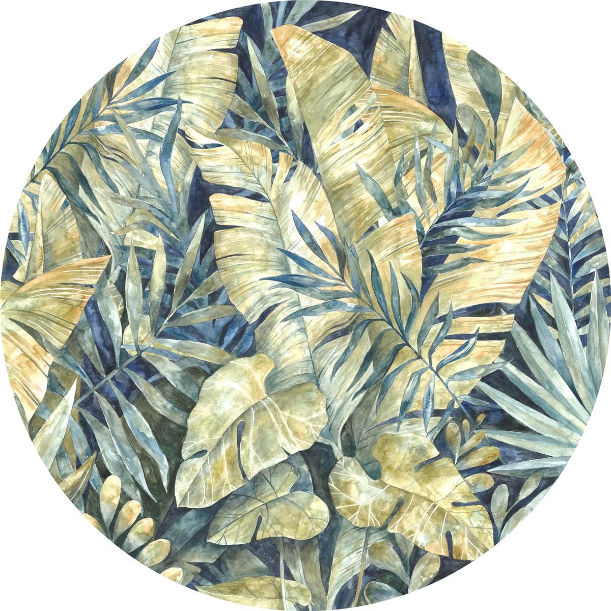 Selbstklebende Vlies Fototapete/Wandtattoo - Feuilles Tropicales - Größe 125 x 125 cm