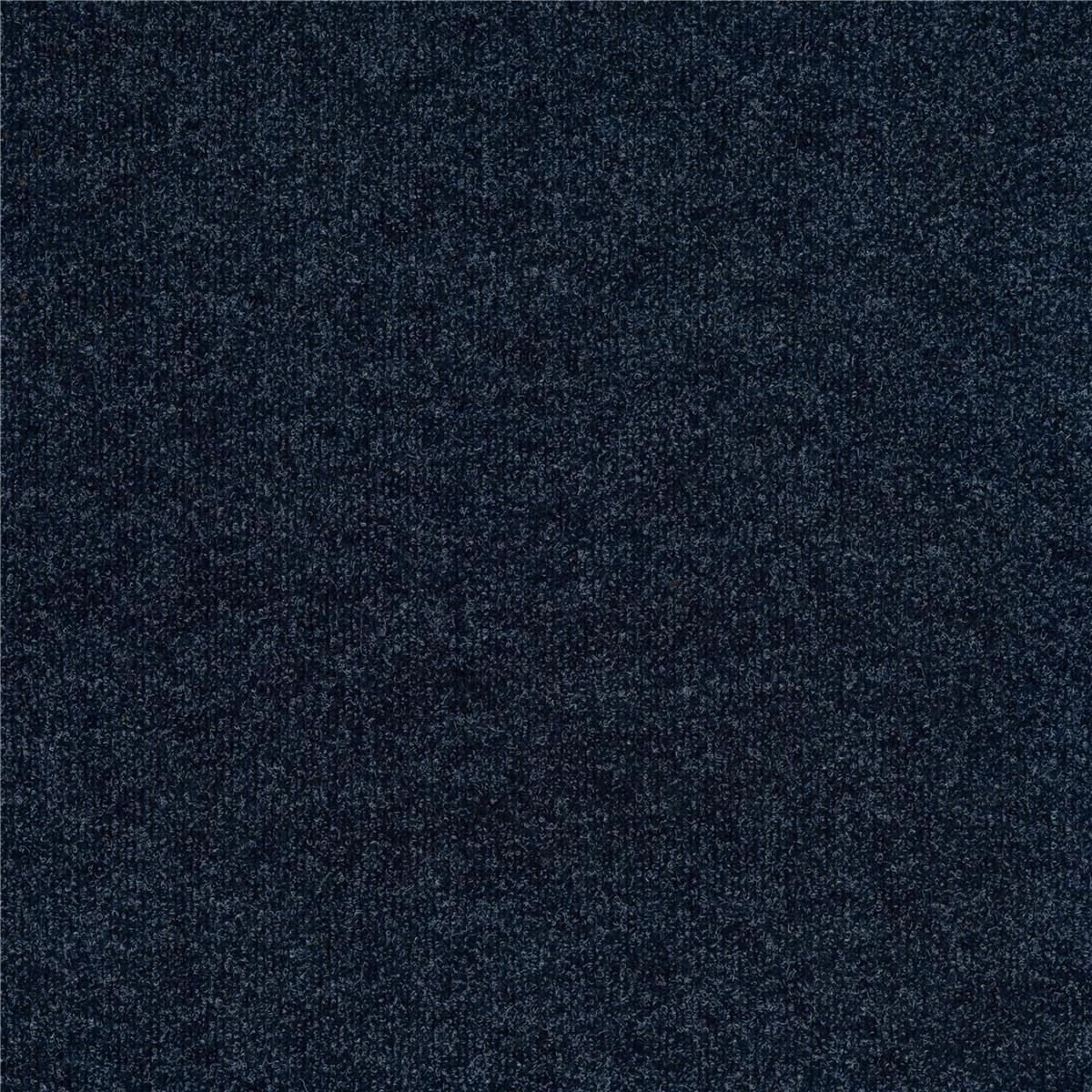 Teppichfliesen 50 x 50 cm MADISON SL Feincord-Rippe Blau 240 uni
