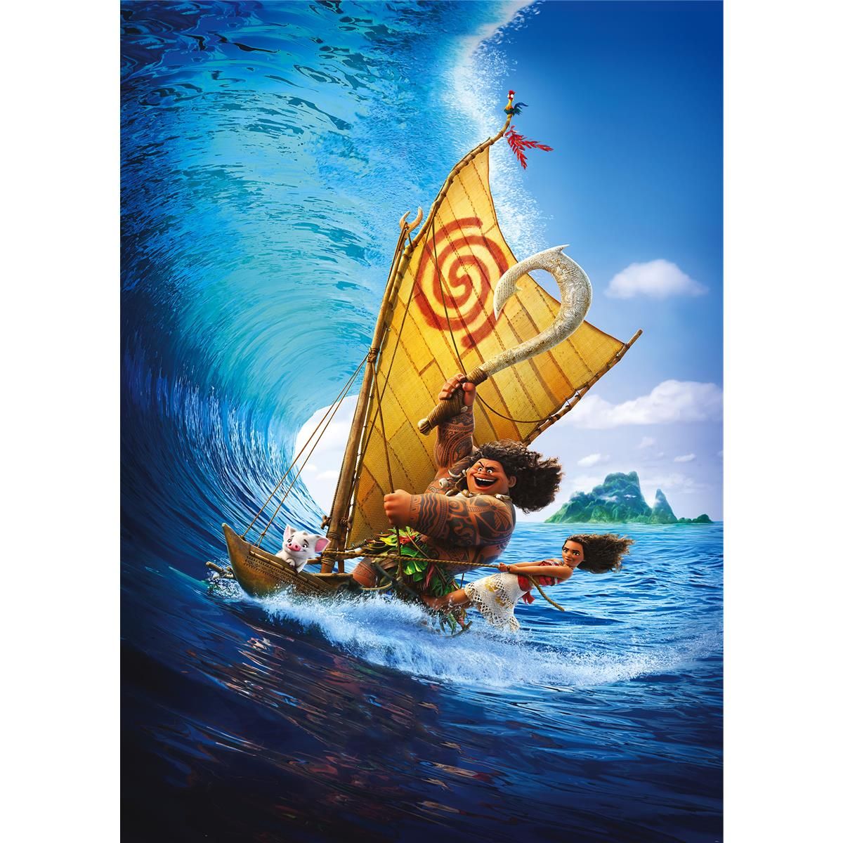 Vlies Fototapete - Moana Ride the Wave - Größe 200 x 280 cm