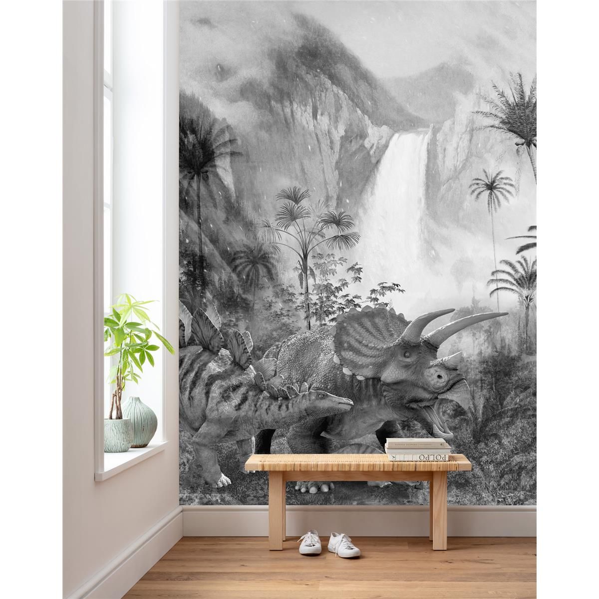 Vlies Fototapete - Jurassic Waterfall - Größe 200 x 280 cm