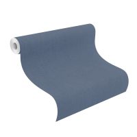 Tapete Basic universell Vinyltapete Dunkelblau ansatzfrei 53 cm x 10,05 m