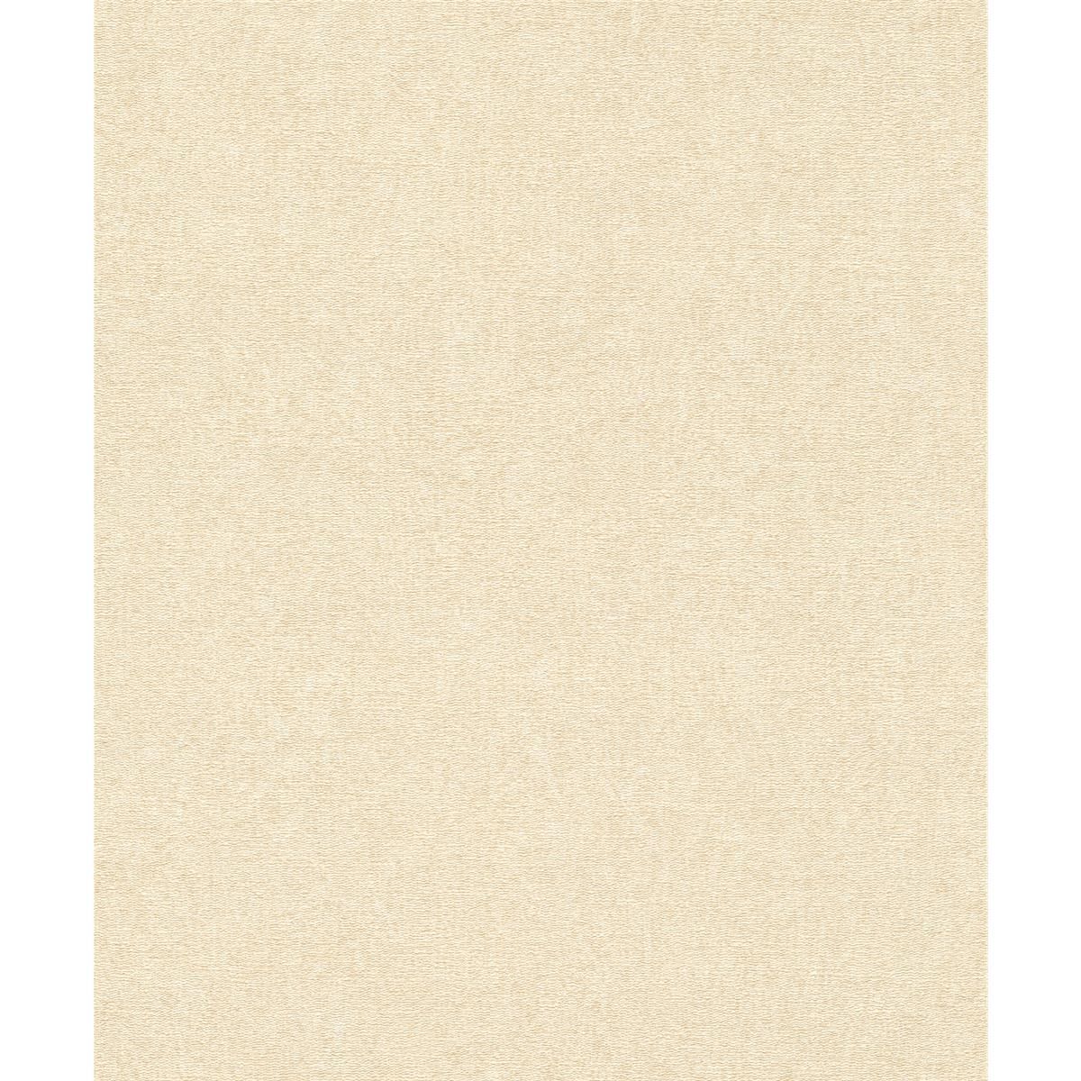 Tapete Basic uni Vinyltapete Creme dunkel ansatzfrei 53 cm x 10,05 m