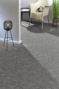 Teppichboden Vorwerk Superior 1014 VARIA DESIGN Velours Grau 5W44 - Rollenbreite 400 cm