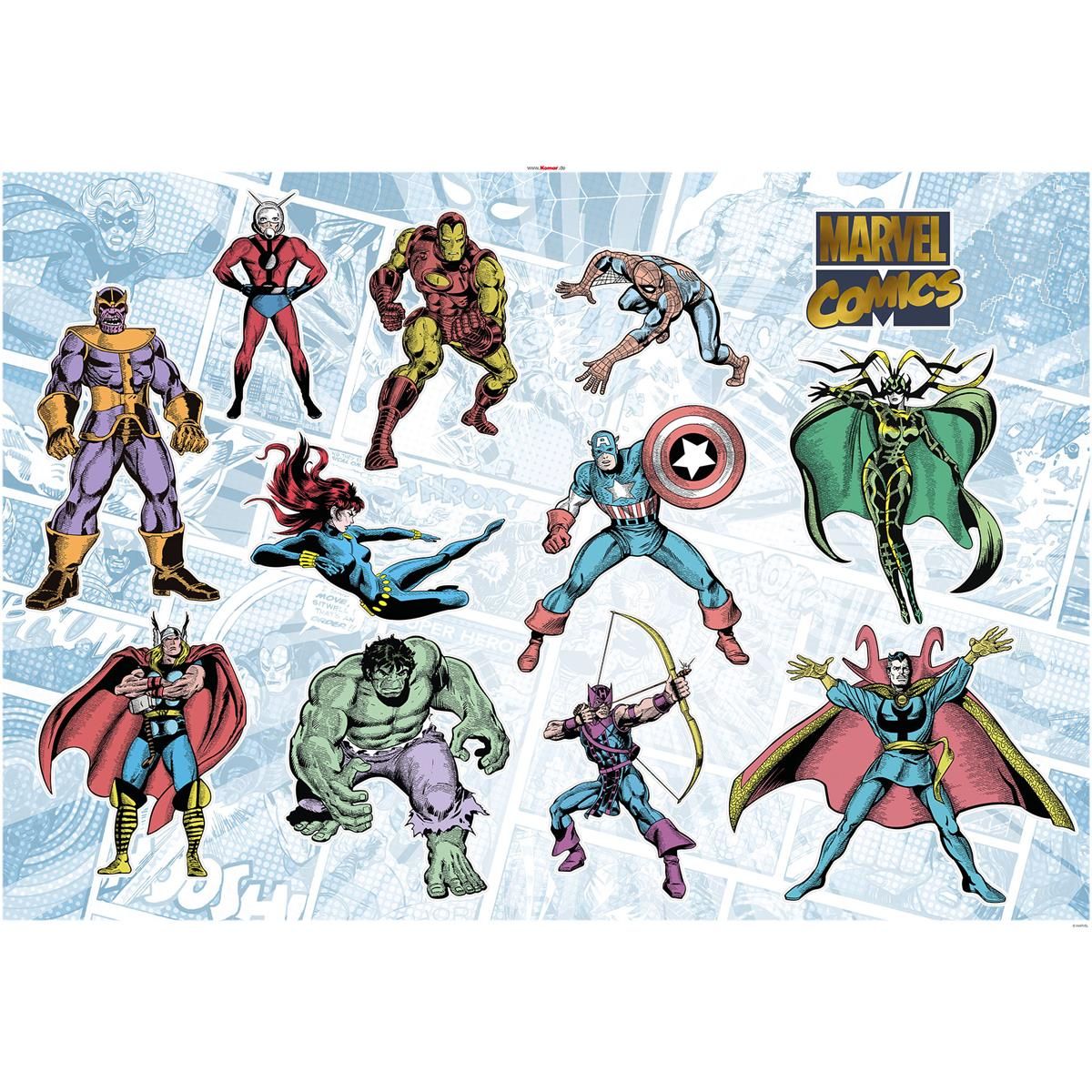 Wandtattoo - Marvel Comics Collection  - Größe 100 x 70 cm