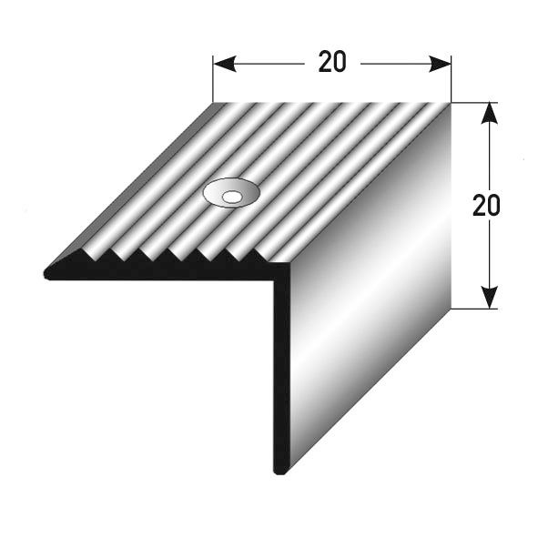Treppenkante Messing 20 x 20 mm Mess.pol.20x20mm 287315 250cm 250 x 2 cm