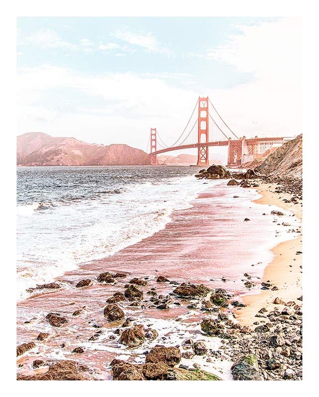 Komar Wandbild - Golden Gate  - Größe: 40 x 50 cm