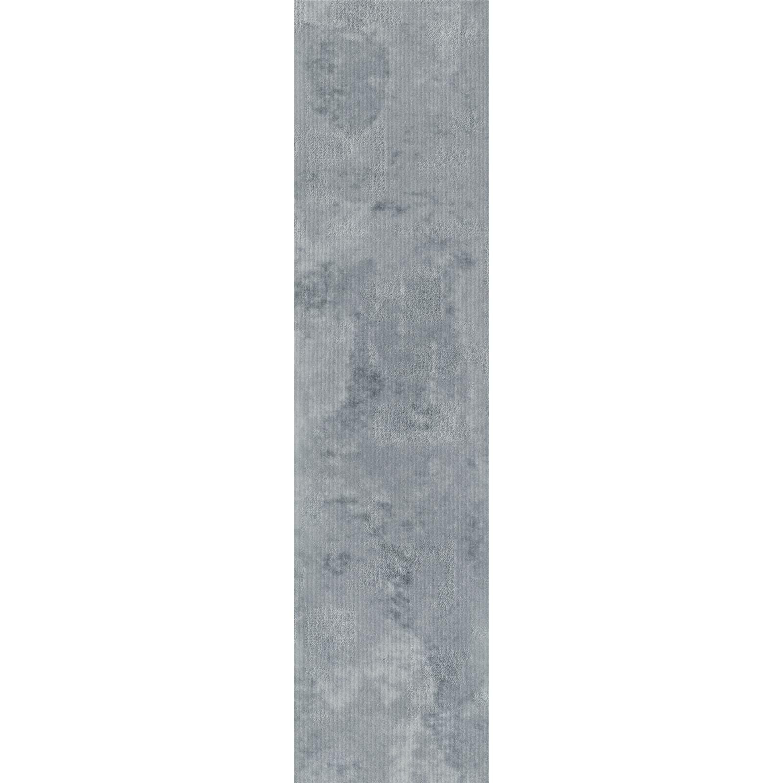 Teppichfliesen 25 x 100 cm selbsthaftend Infloor-Girloon Switch Grau 025-520 gemustert