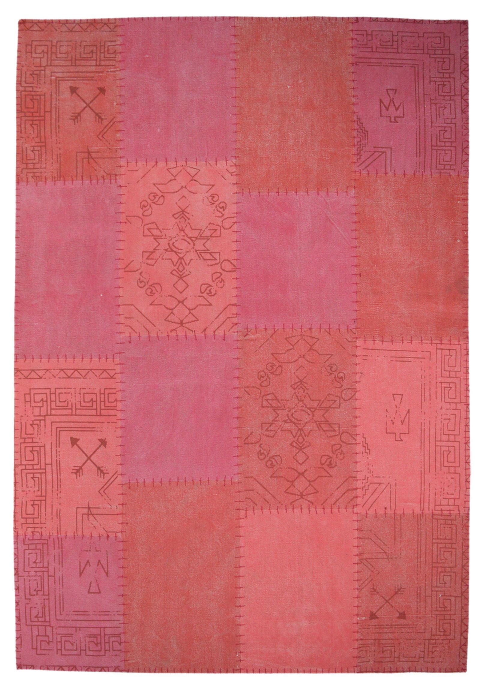 Teppich Lyrical 210 Multi / Rot 80 cm x 150 cm