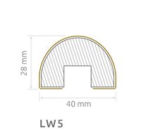 Wand- Akustikpaneel Wotaneiche Dreieck mit 6 Lamellen V1 B/H 48,4 cm / 275 cm
