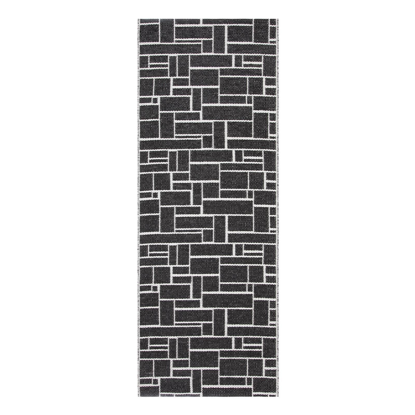 Teppich Swedy DAMA V20 Schwarz - 60 cm x 120 cm