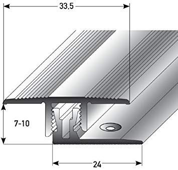 JOKA APL-Klick 7 - 10 mm silber 483045 270 cm 270 x 3,4 cm
