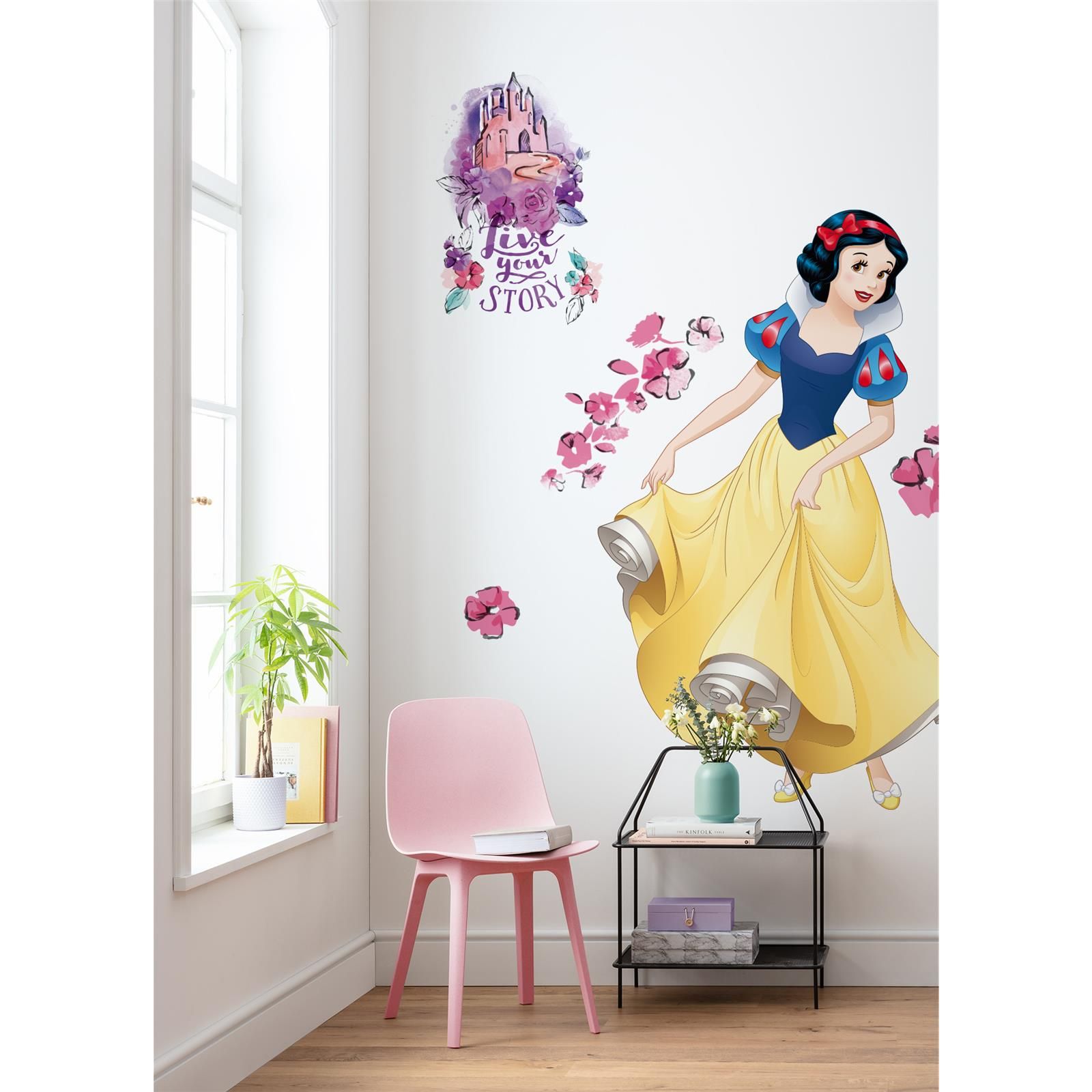 Selbstklebende Vlies Fototapete/Wandtattoo - Snowwhite XXL - Größe 127 x 200 cm