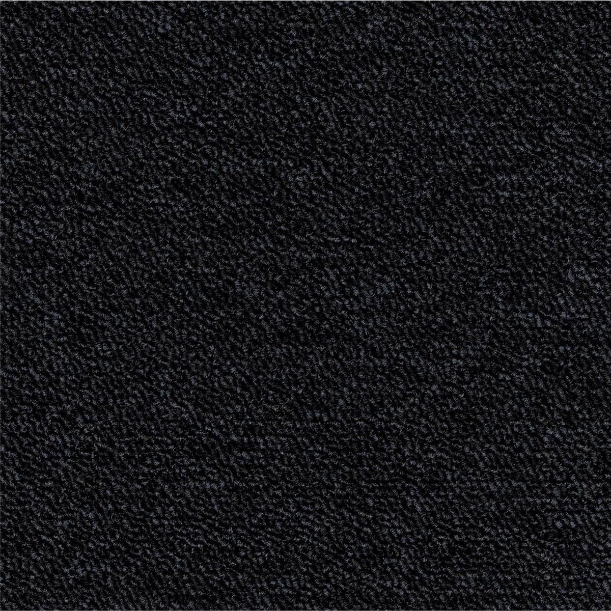 Teppichfliesen 50 x 50 cm Schlinge Stratos A138 9031 Schwarz Allover