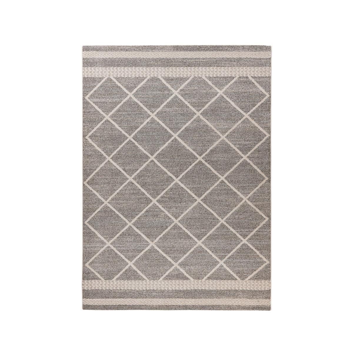 Teppich Rhombus 225 Braun / Beige 80 cm x 150 cm