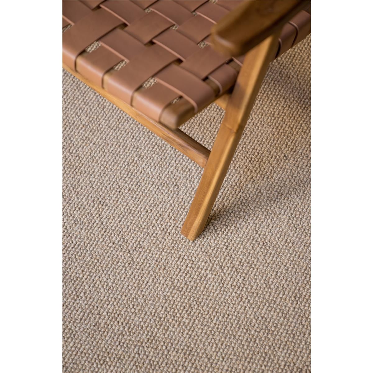 Creatuft Savanna Grau Teppichboden Jute getuftet Rollenbreite 400cm