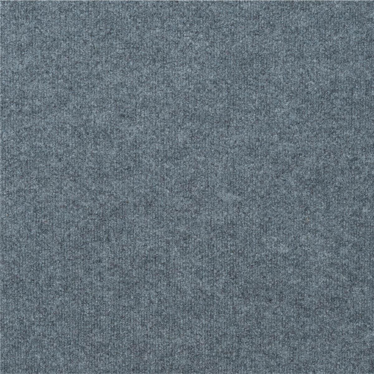 Teppichfliesen 50 x 50 cm MADISON SL Feincord-Rippe Grau 225 uni