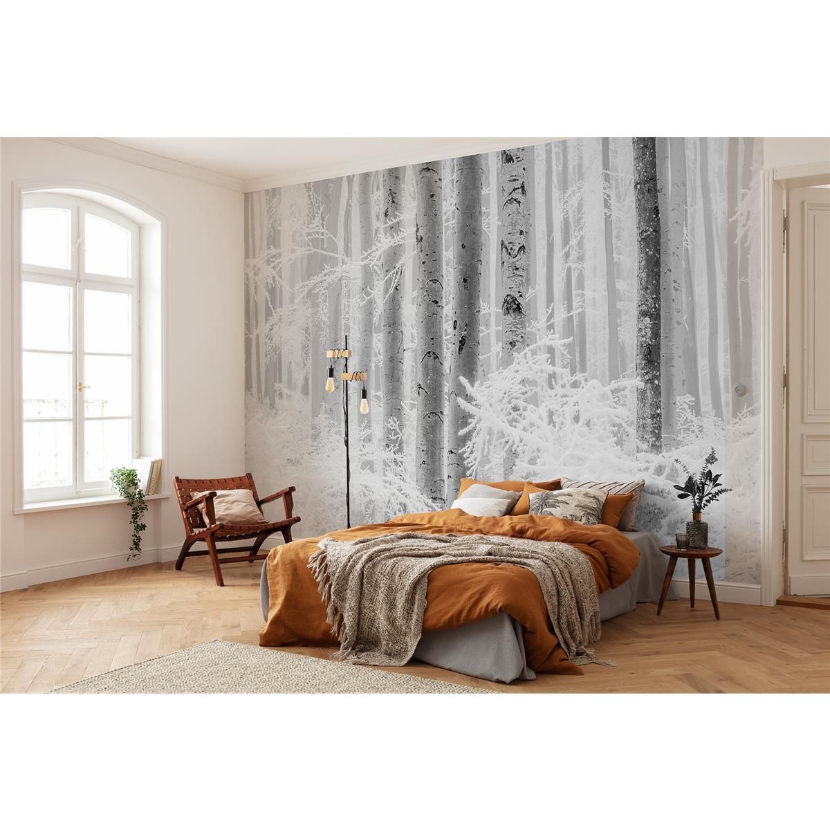 Vlies Fototapete - Winter Wood - Größe 400 x 280 cm