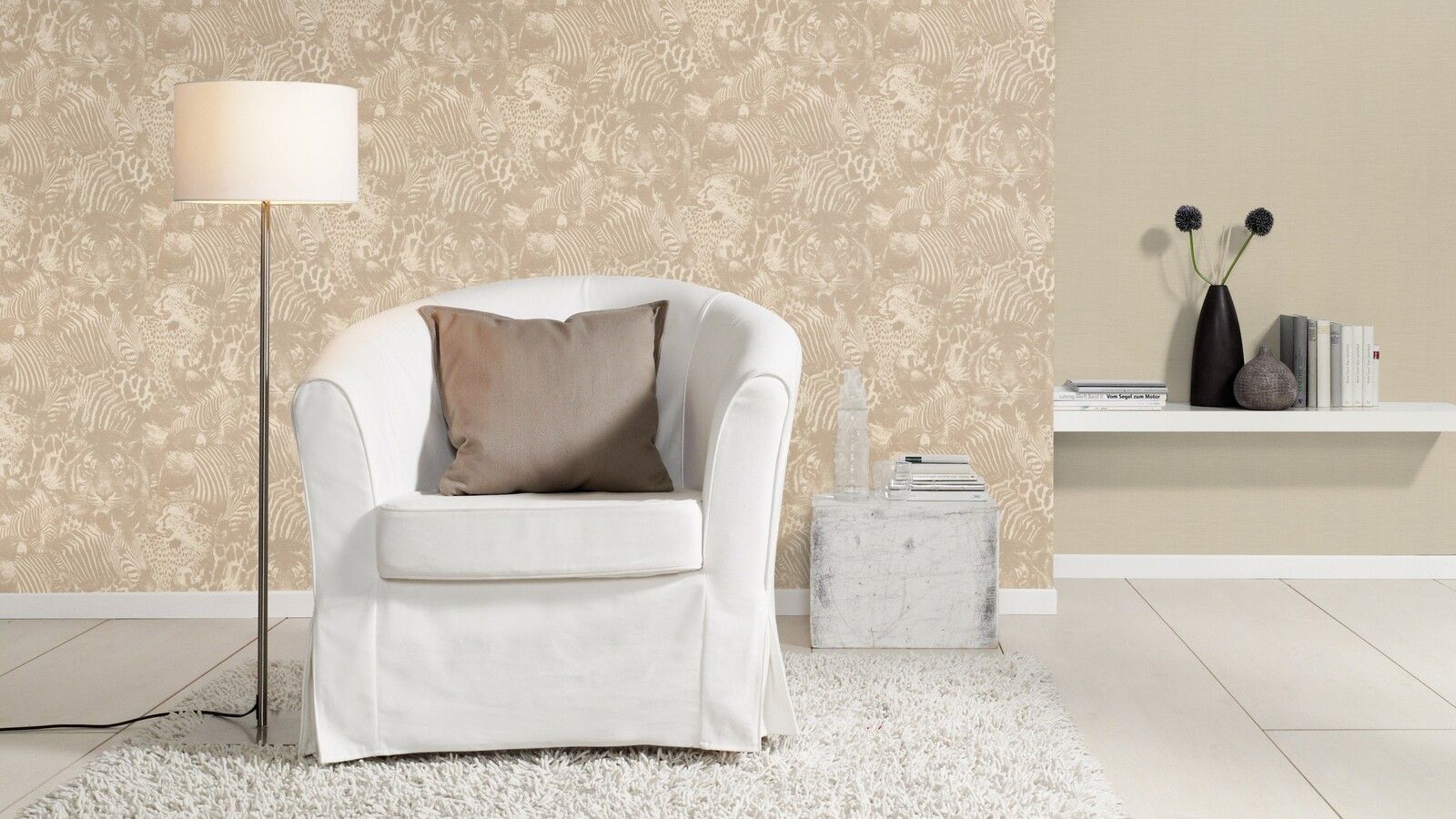 Tapete Culture Exotic Vinyltapete Leinen versetzter Ansatz 53 cm x 10,05 m