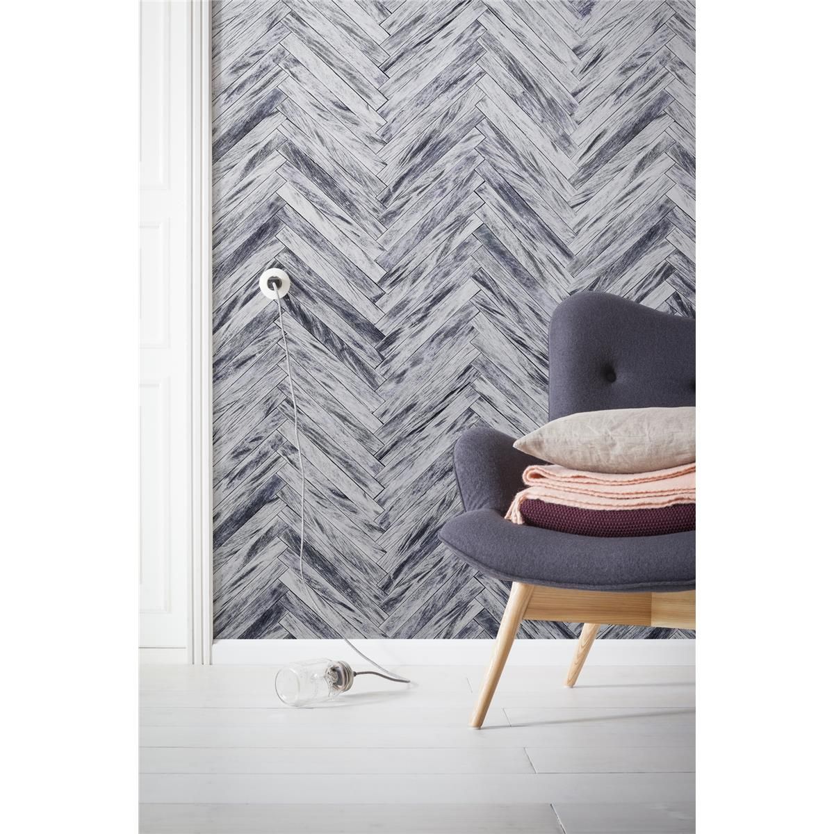 Vlies Fototapete - Herringbone Pure Panel - Größe 100 x 250 cm