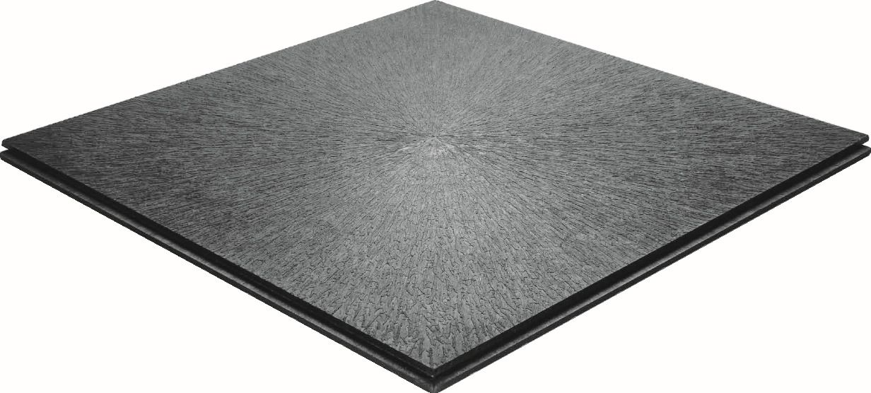 PVC-Industrieboden STEP Fliese dunkelgrau (7012) Strukturiert 490 mm x 490 mm - 12,5 mm Dicke