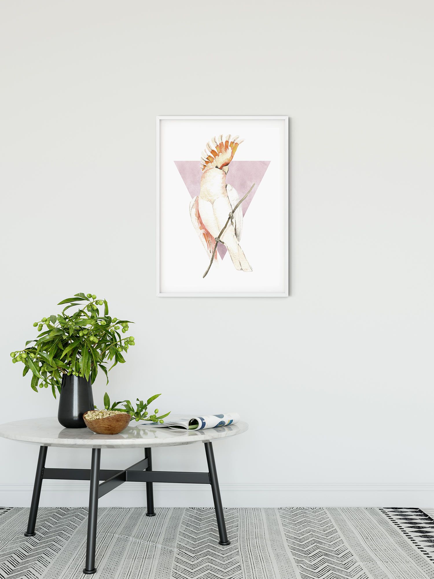 Komar Wandbild - Cute Cacadoo - Größe: 40 x 50 cm