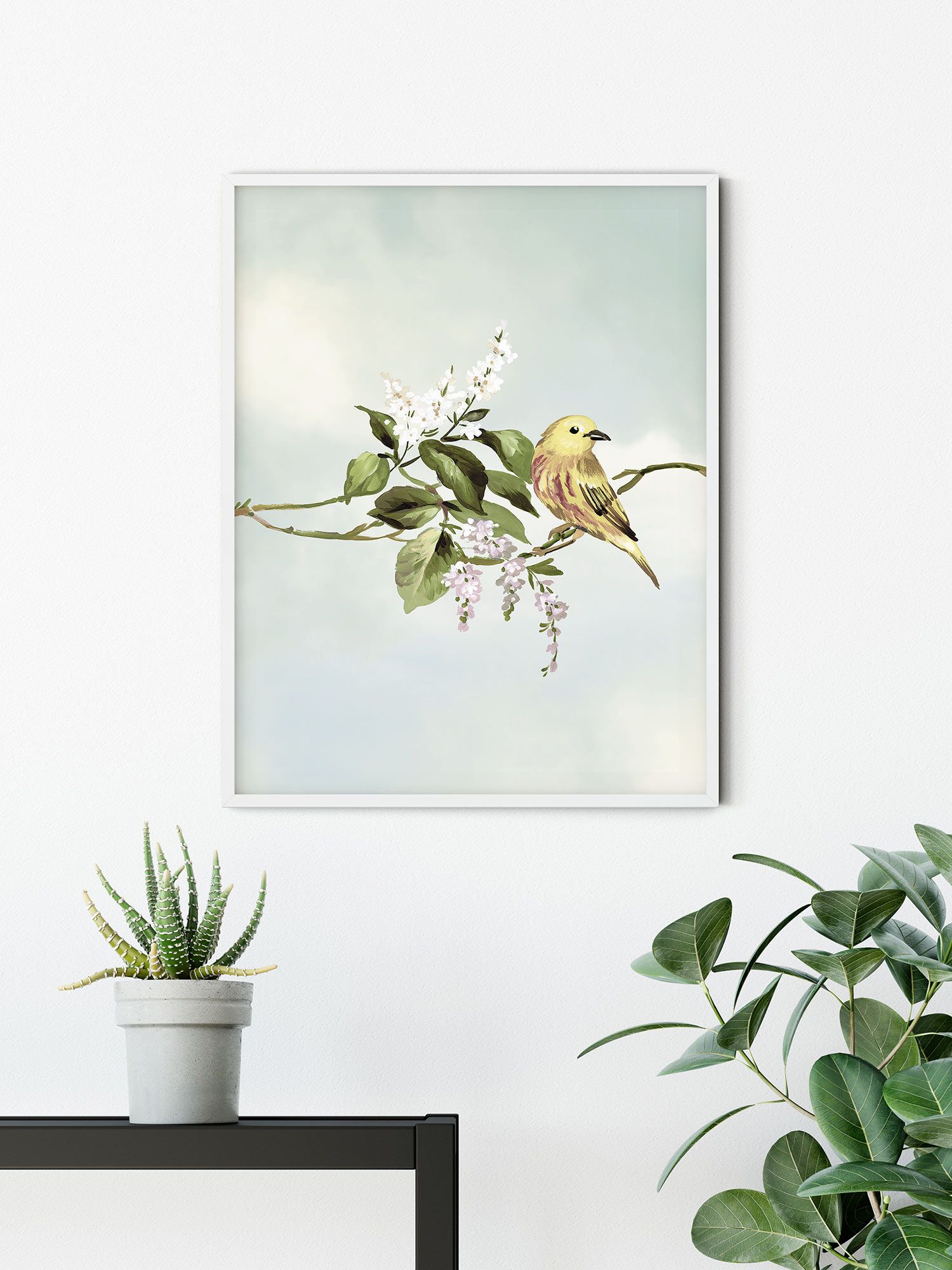 Komar Wandbild - Gazouillis des Oiseaux - Größe: 50 x 70 cm