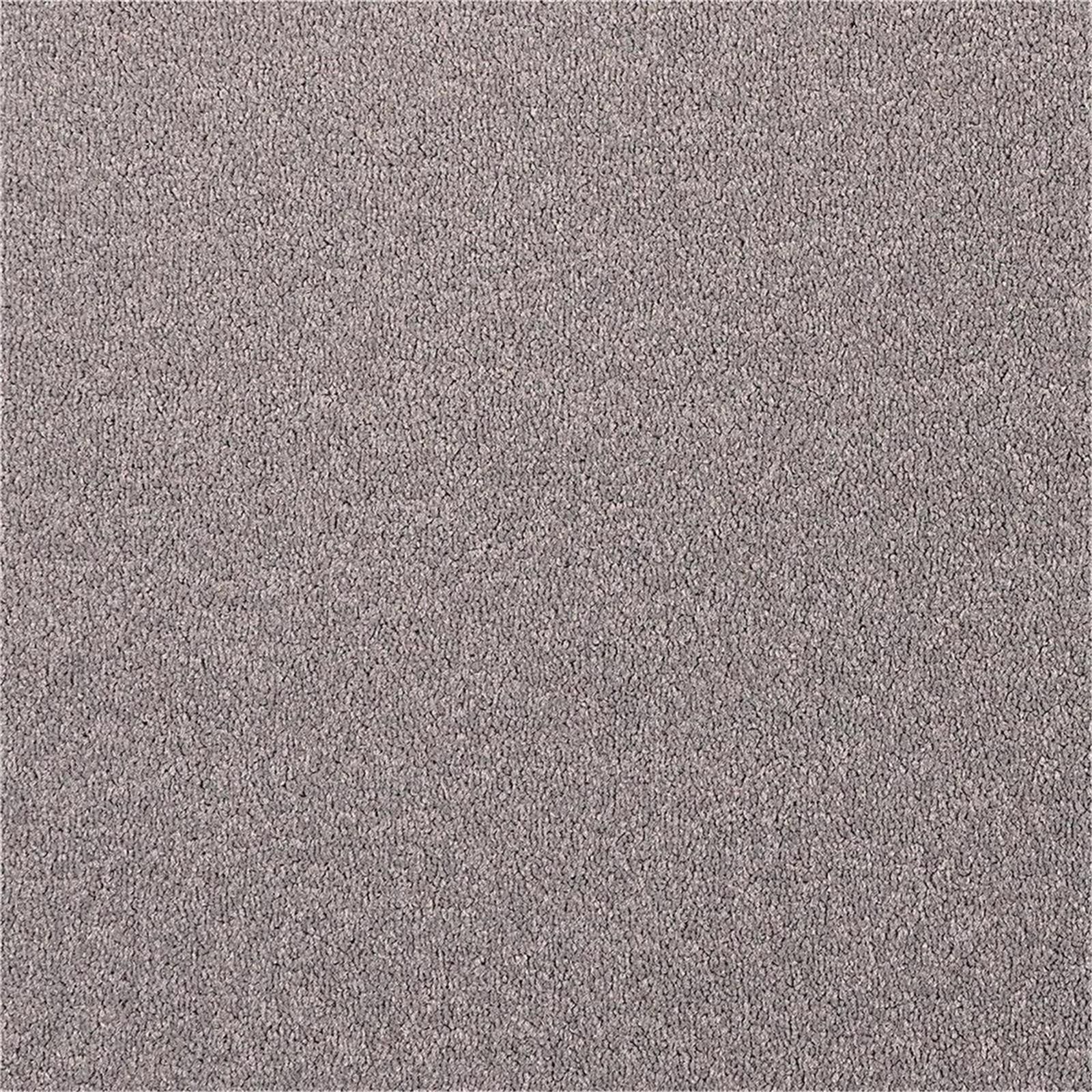 Teppichboden INFLOOR-GIRLOON Chiffon/Pearl Velours Grau 530 uni - Rollenbreite 400 cm