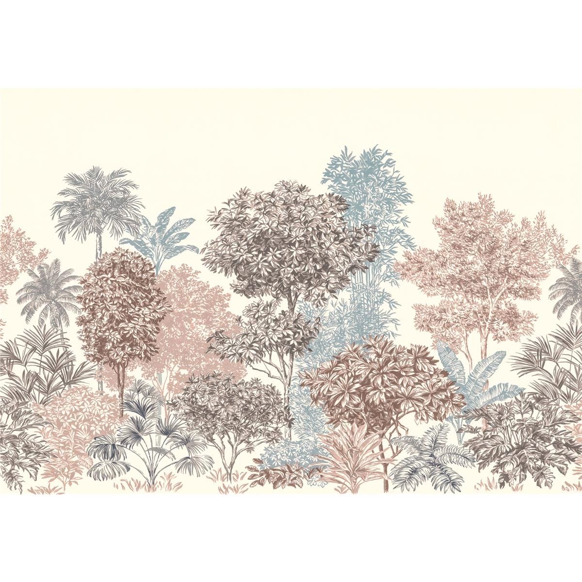 Vlies Fototapete - Painted Trees - Größe 400 x 280 cm