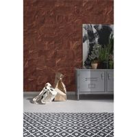 Vlies Fototapete - Red Slate Tiles - Größe 400 x 280 cm