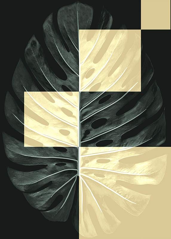 Komar Wandbild - Monstera Theatre  - Größe: 50 x 70 cm