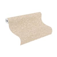 Tapete Modern graphisch Vinyltapete Dunkelbeige versetzter Ansatz 53 cm x 10,05 m