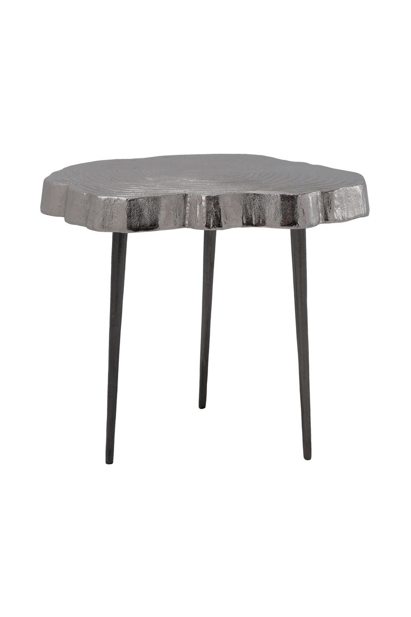 Beistelltisch Wood Art 125 Silber - 46 cm (L) x 44 cm (B) x 41 cm (H)