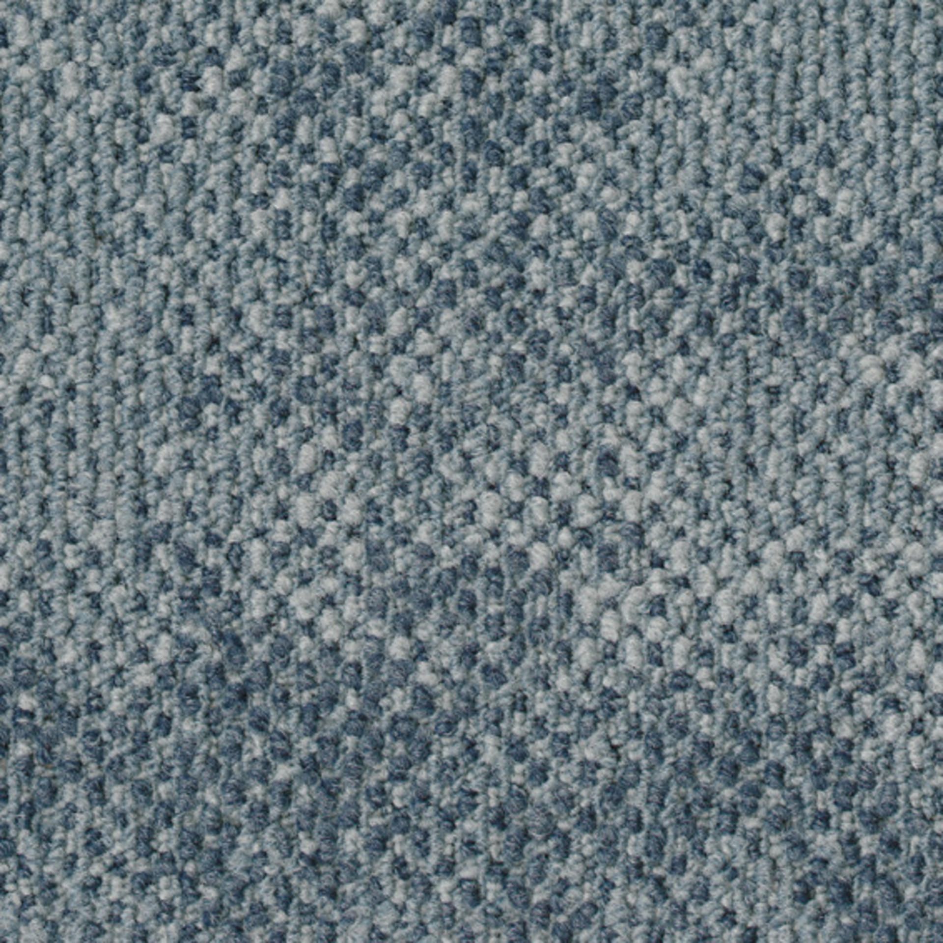 Teppichfliesen Blau 8904 Schlinge strukturiert 50 x 50 cm Grezzo AB64 Desso
