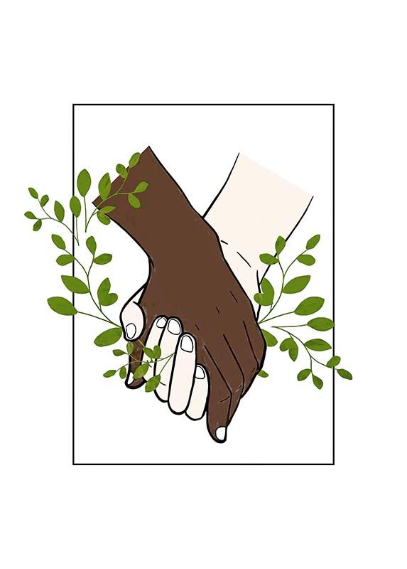 Komar Wandbild - Loving people  - Größe: 50 x 70 cm