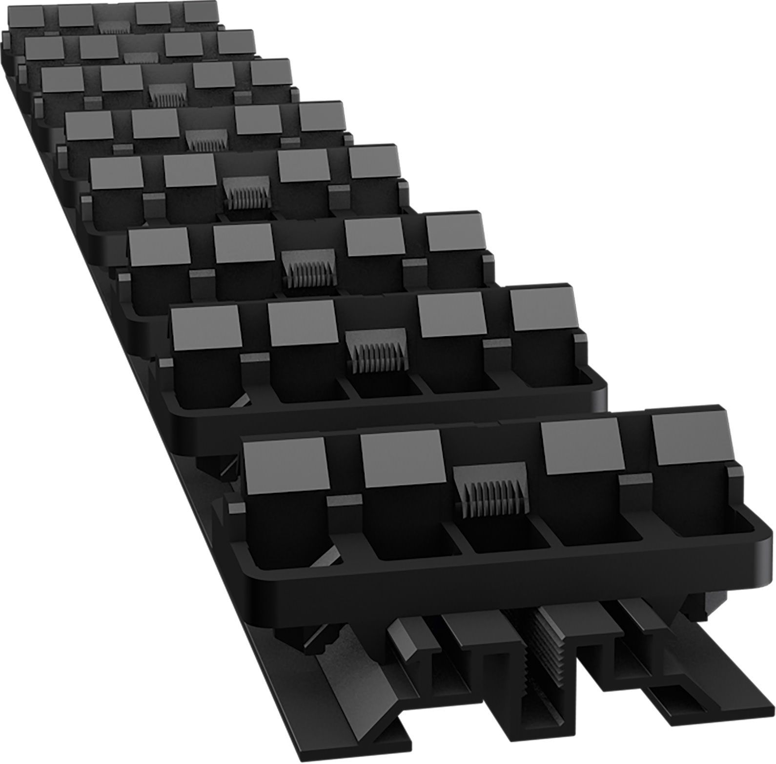 FLAT RAIL-124 ALU Profil 12x55 mm 396,8 x 5,5 x 1,8 cm