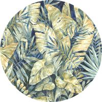 Selbstklebende Vlies Fototapete/Wandtattoo - Feuilles Tropicales - Größe 125 x 125 cm