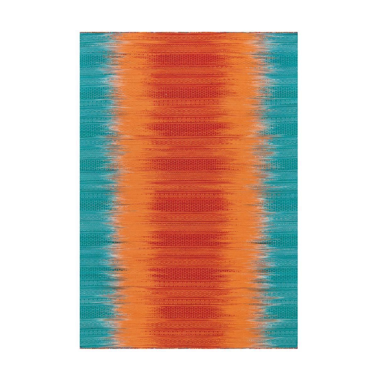 Teppich Sunset 8070 Orange / Blau 90 cm x 160 cm