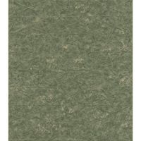 Tapete Modern graphisch Vinyltapete Olivgrün versetzter Ansatz 53 cm x 10,05 m