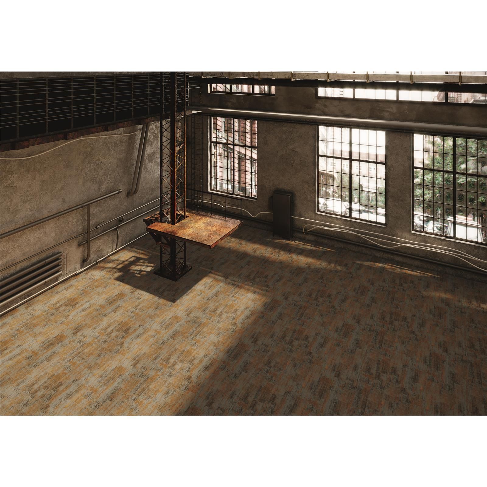 Teppichfliesen 25 x 100 cm selbsthaftend Infloor-Girloon Switch Grün 018-450 gemustert