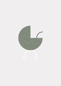 Komar Wandbild - Baby Hello World - Größe: 50 x 70 cm