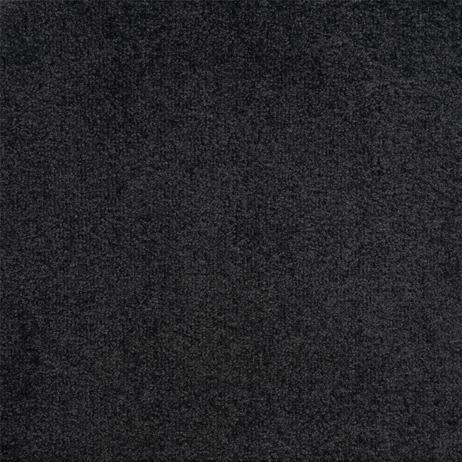 Teppichfliesen 50 x 50 cm CAPRI SL Velours Schwarz 177 uni