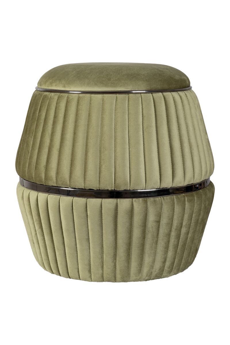 Hocker Doric 225 Grün / Graphit - 51,5 cm (L) x 51,5 cm (B) x 53 cm (H)