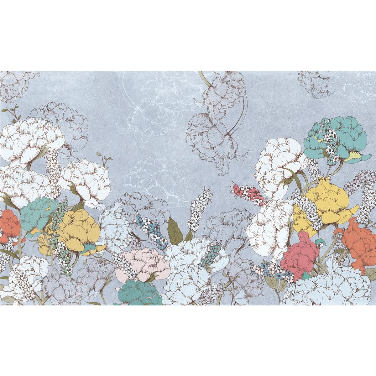 Vlies Fototapete - Planting Peonies - Größe 400 x 250 cm