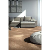 Teppichboden Infloor-Girloon Cosy Velours Grün 441 uni - Rollenbreite 400 cm