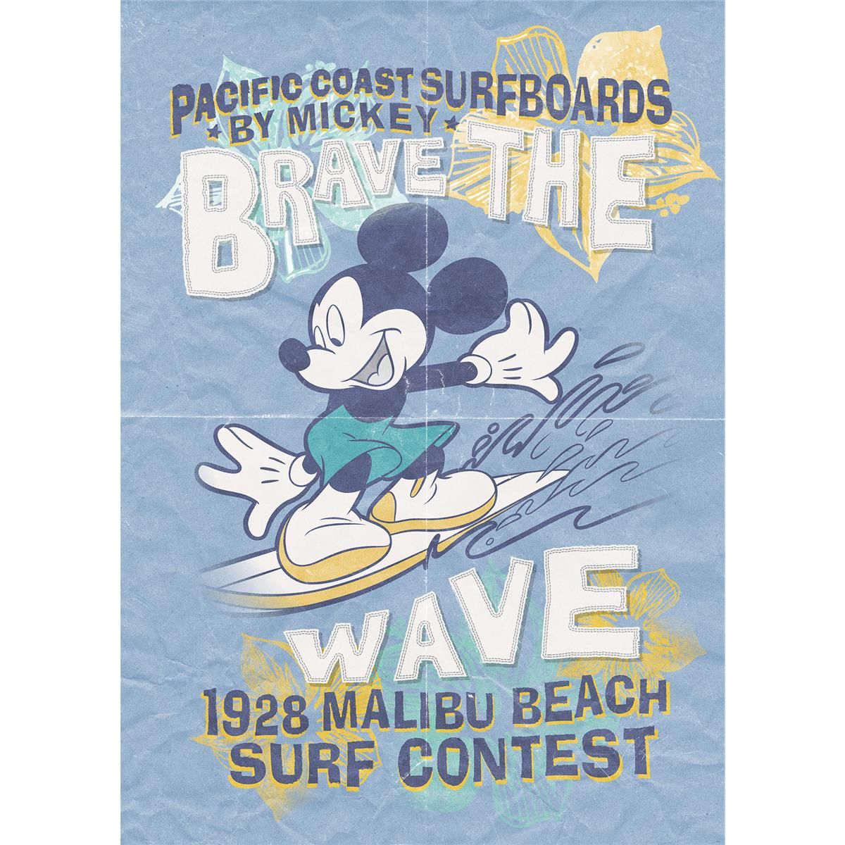 Vlies Fototapete - Mickey Brave the Wave - Größe 200 x 280 cm