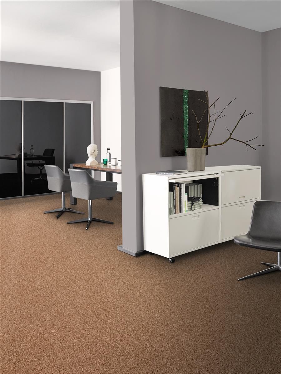 Teppichboden Vorwerk Essential 1027 ARENA Schlinge Schwarz 9H12 - Rollenbreite 400 cm