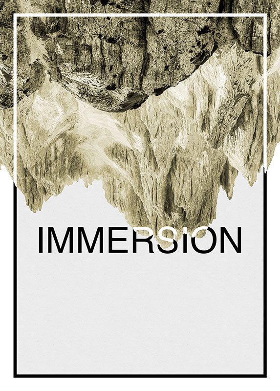 Komar Wandbild - Immersion Sand - Größe: 50 x 70 cm